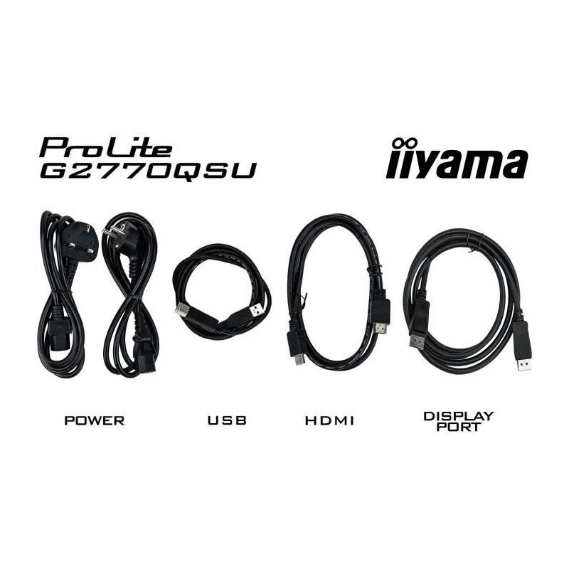 Écran PC IIYAMA G2770QSU-B6 27" QHD Fast IPS - 180Hz - Noir