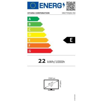 Écran IIYAMA GB2745QSU-B2 27" QHD IPS 100Hz - Noir
