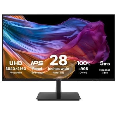 Écran PC JAPANNEXT 28" 4K UHD IPS - 60Hz - 1 DP 1.2 - 2 HDMI 2.0