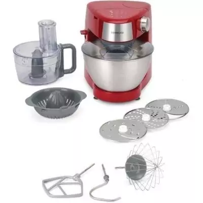 Robot pâtissier compact 1000W Kenwood - Bol 4,3L - Rouge