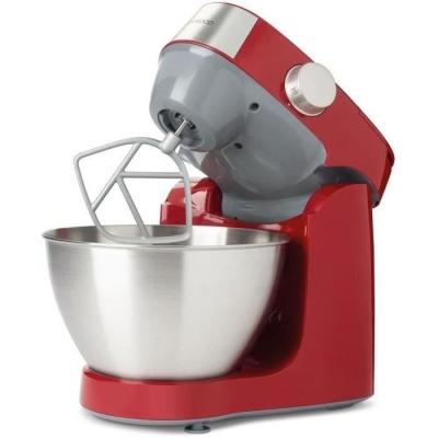 Robot pâtissier compact 1000W Kenwood - Bol 4,3L - Rouge