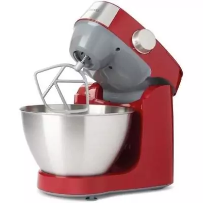 Robot pâtissier compact 1000W Kenwood - Bol 4,3L - Rouge