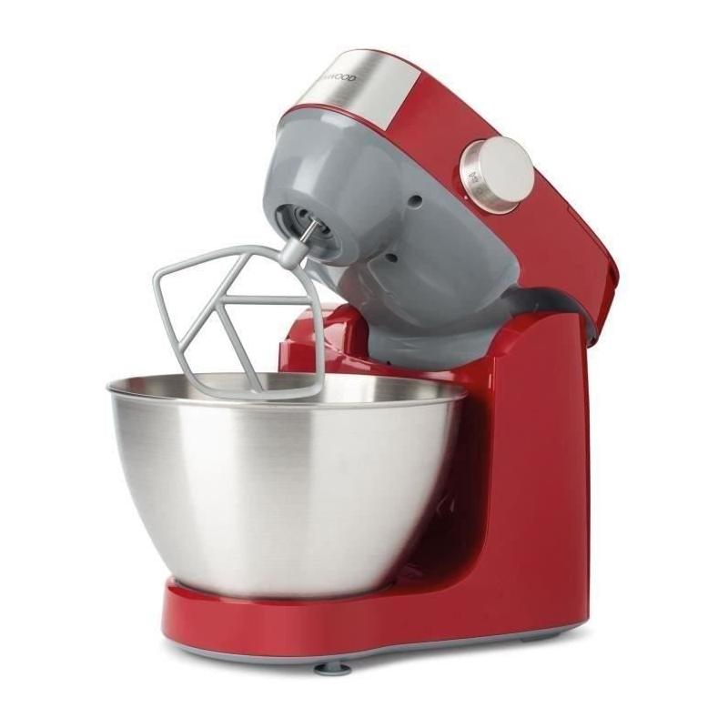Robot pâtissier compact 1000W Kenwood - Bol 4,3L - Rouge
