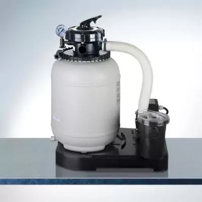 Kit Piscine Hors Sol Ronde Blanche Ø300 x 122 cm - Filtre à Sable et Échelle