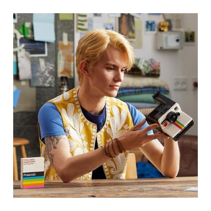 LEGO 21345 Ideas Appareil Photo Polaroid OneStep SX-70: Maquette à Construire avec Autocollants