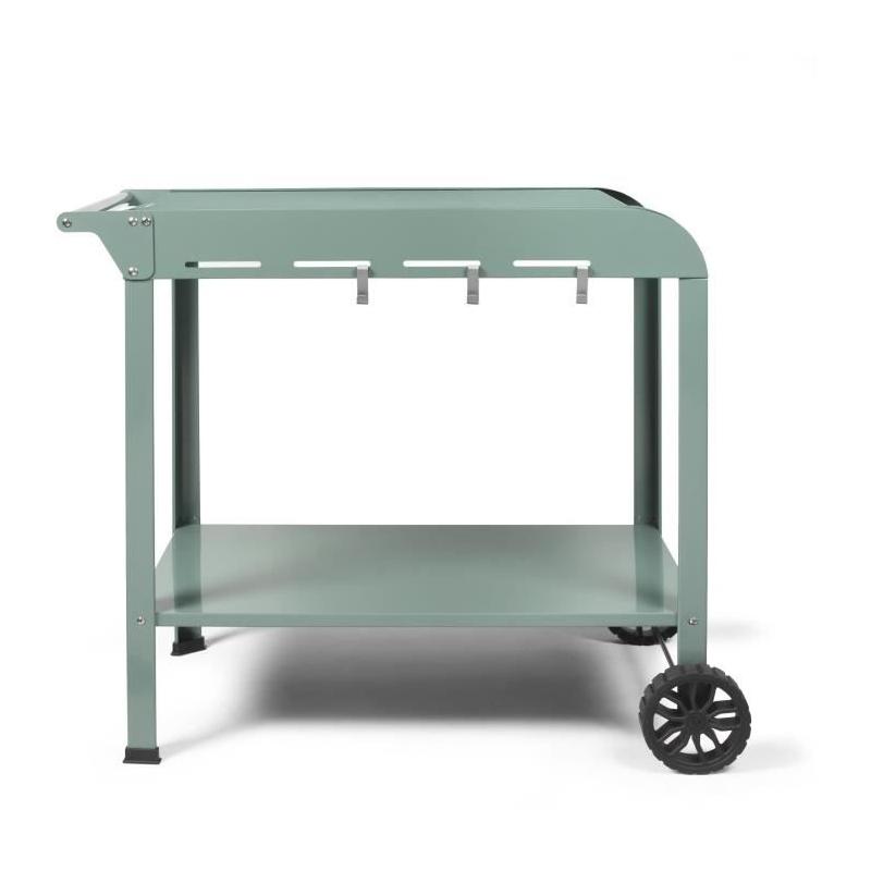 Desserte pour plancha - LIVOO - GS168V - Vert / Noir - Pratique et robuste