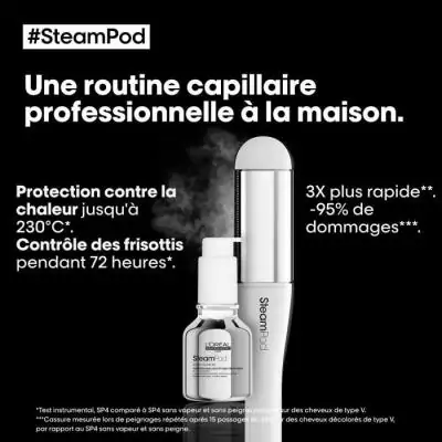 Lisseur boucleur vapeur professionnel - SteamPod 4 - L'OREAL PROFESSIONNEL Lisseur boucleur vapeur professionnel - SteamPod 4 - L'OREAL PROFESSIONNEL