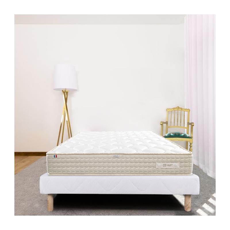 Ensemble matelas + sommier de luxe SUBLIME 140x190 cm - Ferme - Oeko-Tex