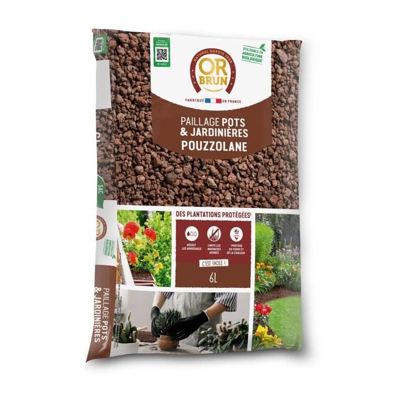 Paillage de Pouzzolane 6L - Protection Plantes