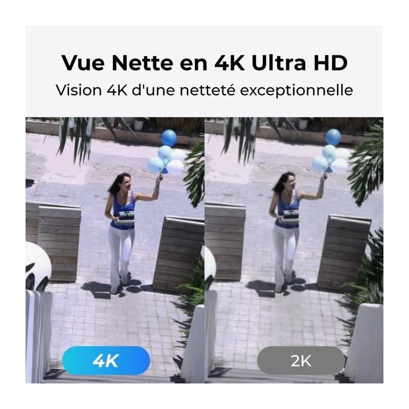 Caméra extérieure REOLINK Trackmix W760 Blanc - Visionnage en toute sécurité