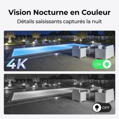 Caméra extérieure REOLINK Trackmix W760 Blanc - Visionnage en toute sécurité