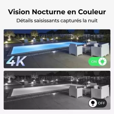 Caméra extérieure REOLINK Trackmix W760 Blanc - Visionnage en toute sécurité