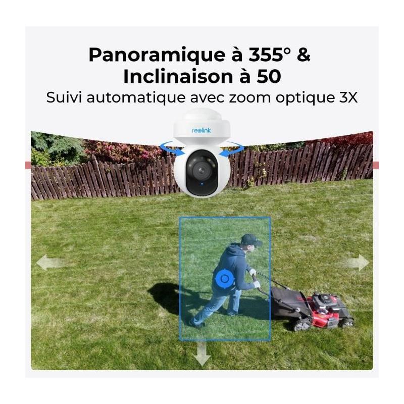 Caméra intérieure REOLINK E540 Blanc - Surveillance Haute Définition