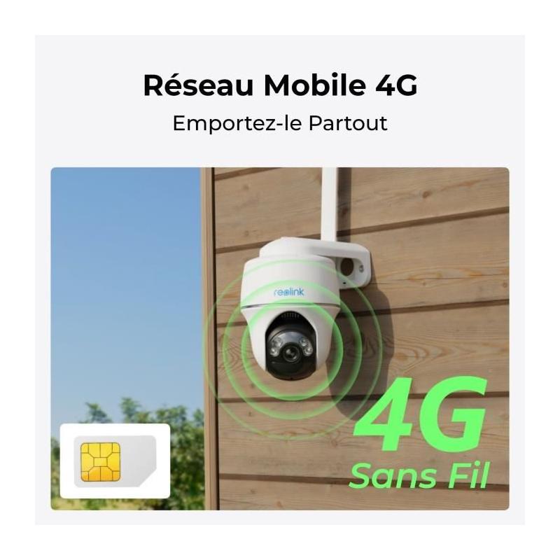 Caméra extérieure REOLINK G430 Blanche - Vision nocturne et résistante