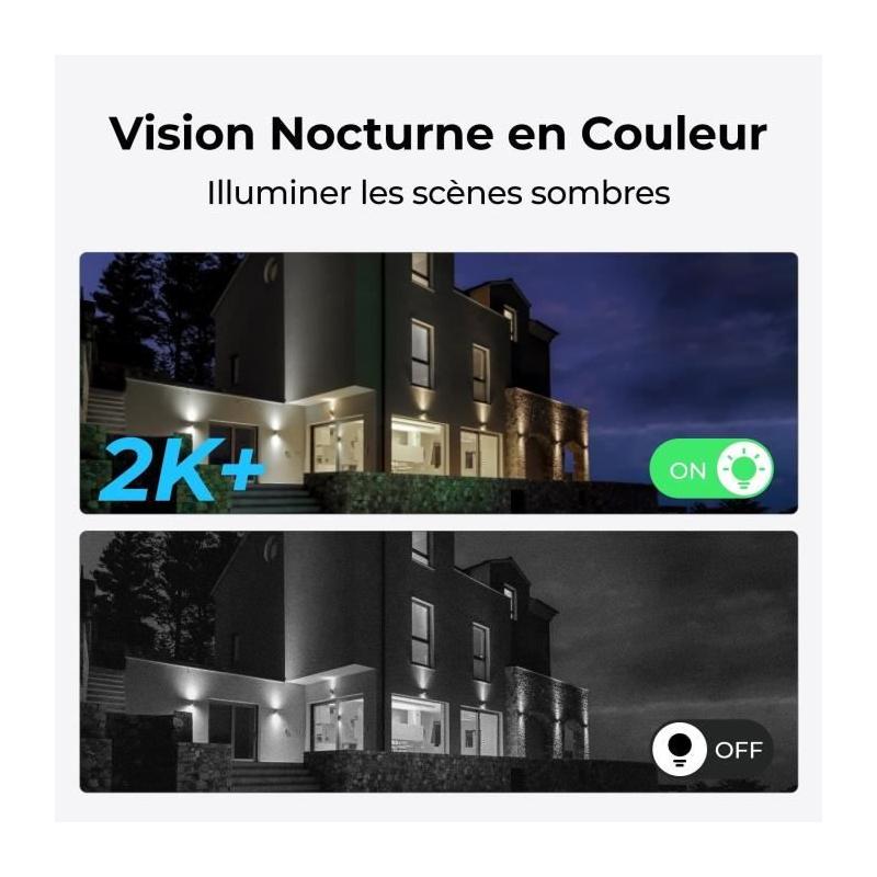 Caméra extérieure REOLINK G430 Blanche - Vision nocturne et résistante