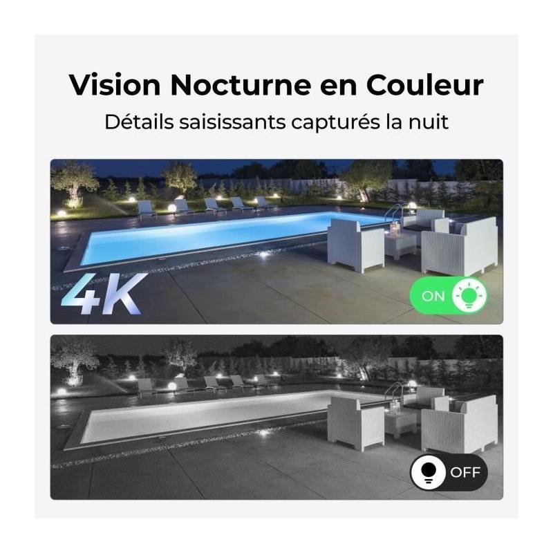 Caméra extérieure REOLINK W330 Blanc - Surveillance haute qualité