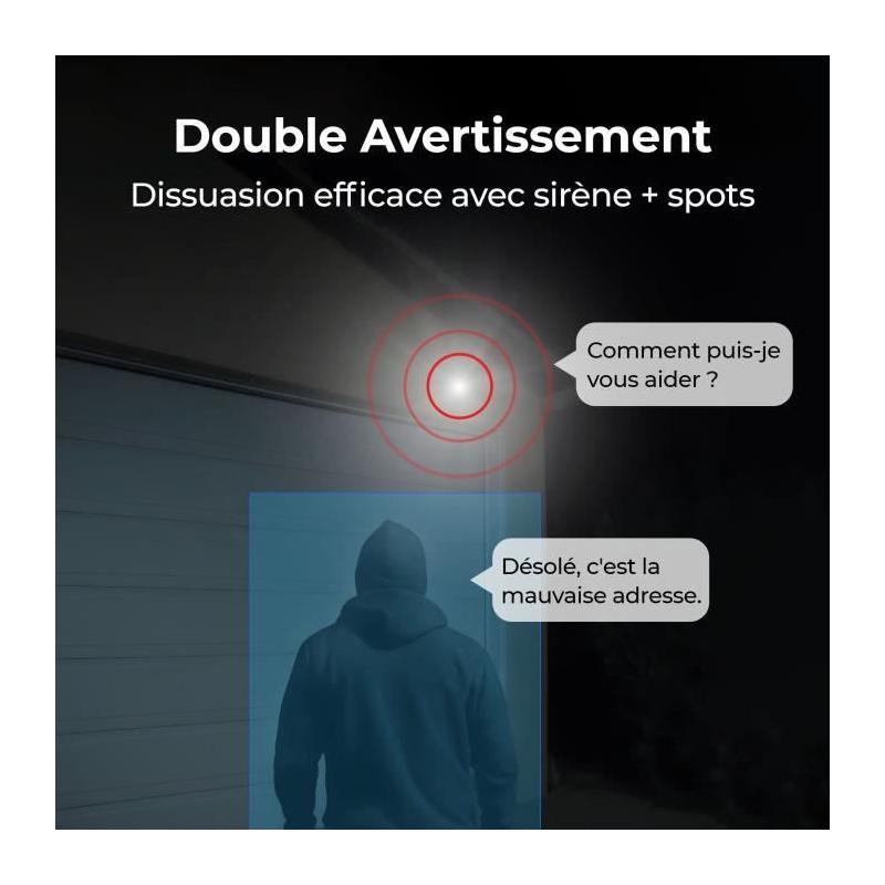 Caméra extérieure REOLINK W330 Blanc - Surveillance haute qualité