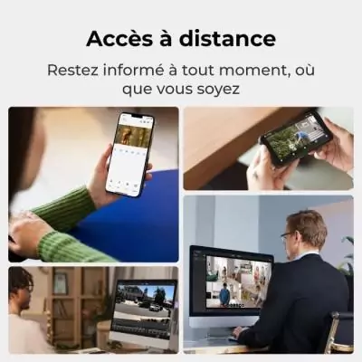 Caméra extérieure REOLINK G450 avec panneau solaire - Gris