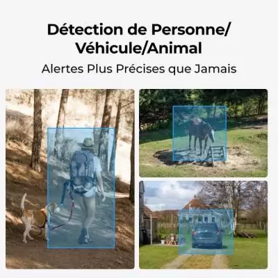 Caméra extérieure Reolink G430 avec panneau solaire - Blanc