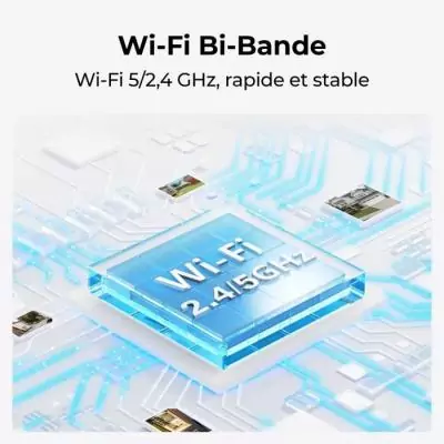 Caméra extérieure REOLINK B430 avec panneau solaire - Blanc Caméra extérieure REOLINK B430 avec panneau solaire - Blanc