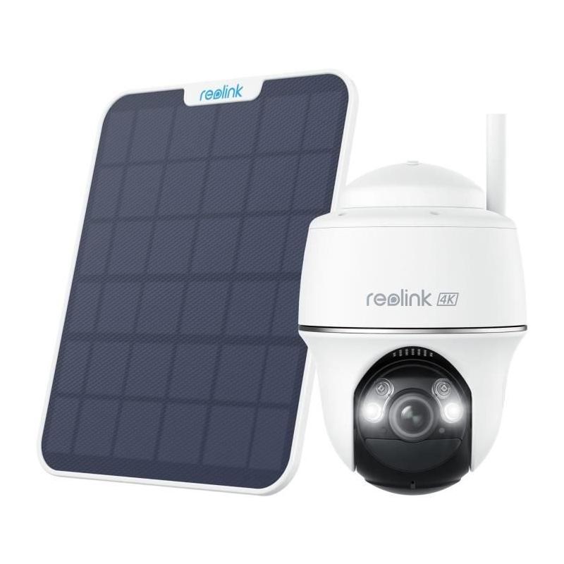 Caméra extérieure REOLINK B440 avec panneau solaire - Blanc