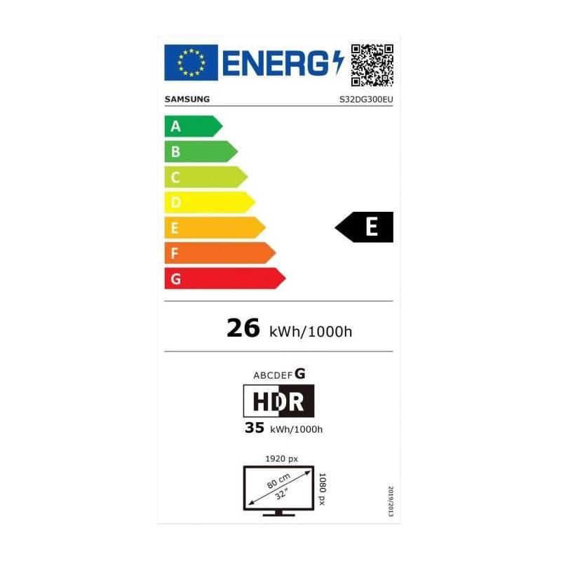Écran PC Samsung Odyssey G3 G30D 32 FHD VA 180Hz - Noir