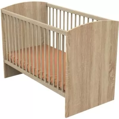 Chambre duo bébé Sauthon - Sam Chêne doré - Lit 120 x 60 cm et commode à langer