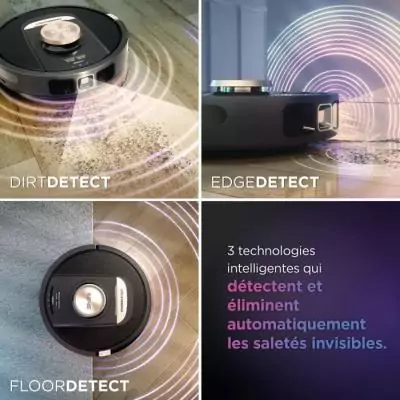 Aspirateur Robot Shark PowerDetect RV2820VEEU - Vidage automatique et navigation 3D