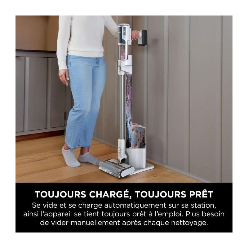 Aspirateur Balai sans fil SHARK - 181 W - Vidage automatique