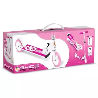 Trottinette pliable rose - Contrôle des dérapages - Enfant Trottinette pliable rose - Contrôle des dérapages - Enfant