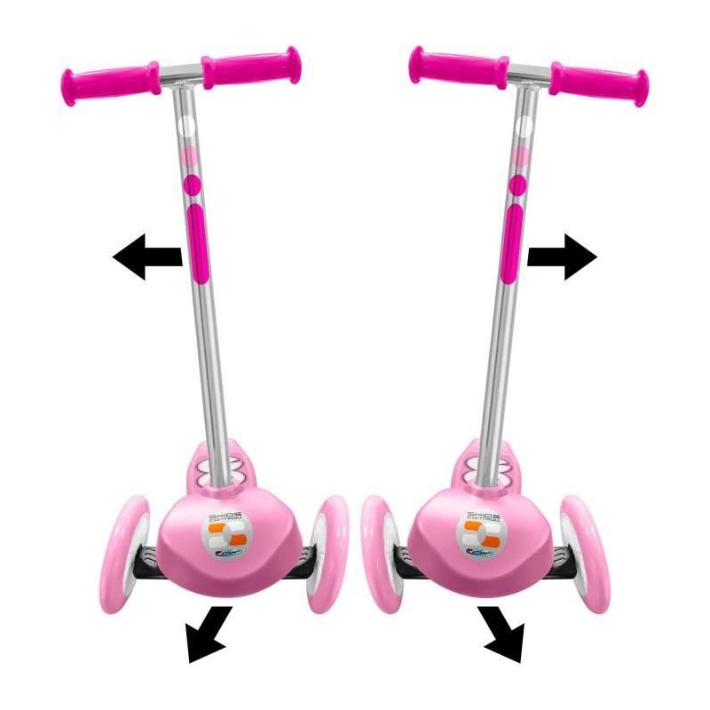 Trottinette 3 roues STAMP SKIDS CONTROL Rose - Facile à manœuvrer