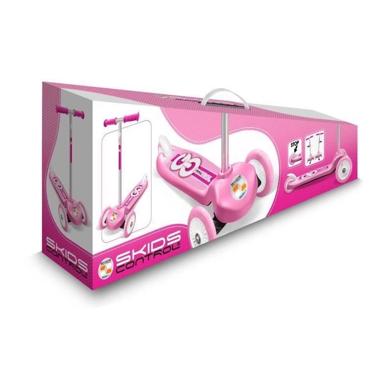 Trottinette 3 roues STAMP SKIDS CONTROL Rose - Facile à manœuvrer
