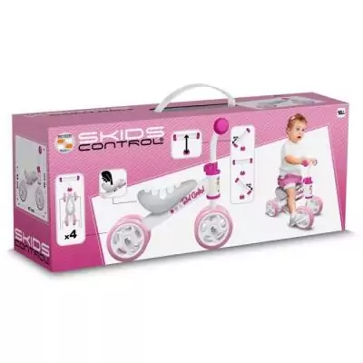 Ma première draisienne Baby Walker STAMP - Contrôle des dérapages - Rose