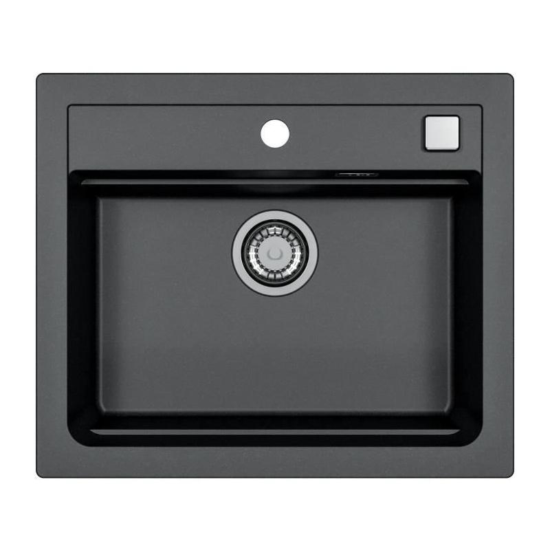 Evier en Granit Noir 1 Bac 59x50cm - ATROX - STRADOUR