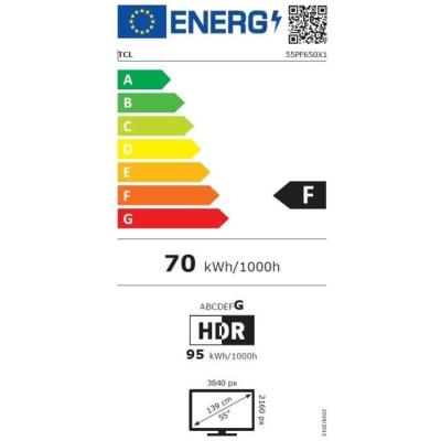 TCL 55PF650 - TV LED 55 (139 cm) - 4K UHD - HDR10 - Smart TV