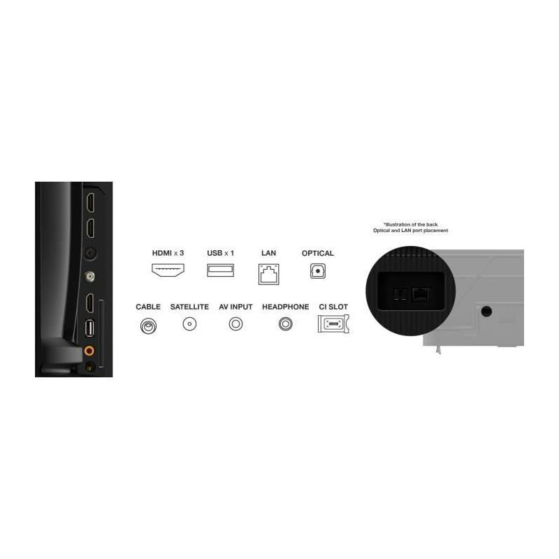 TCL 55PF650 - TV LED 55 (139 cm) - 4K UHD - HDR10 - Smart TV
