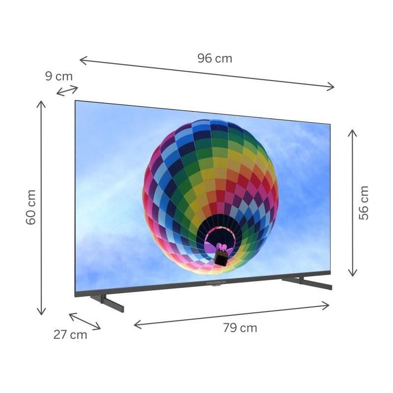 TV QLED 43" Thomson 43QG4S14 - 4K HDR 10 Google TV