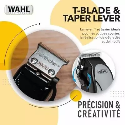 Tondeuse cheveux Wahl Baldfader - Précision et performance