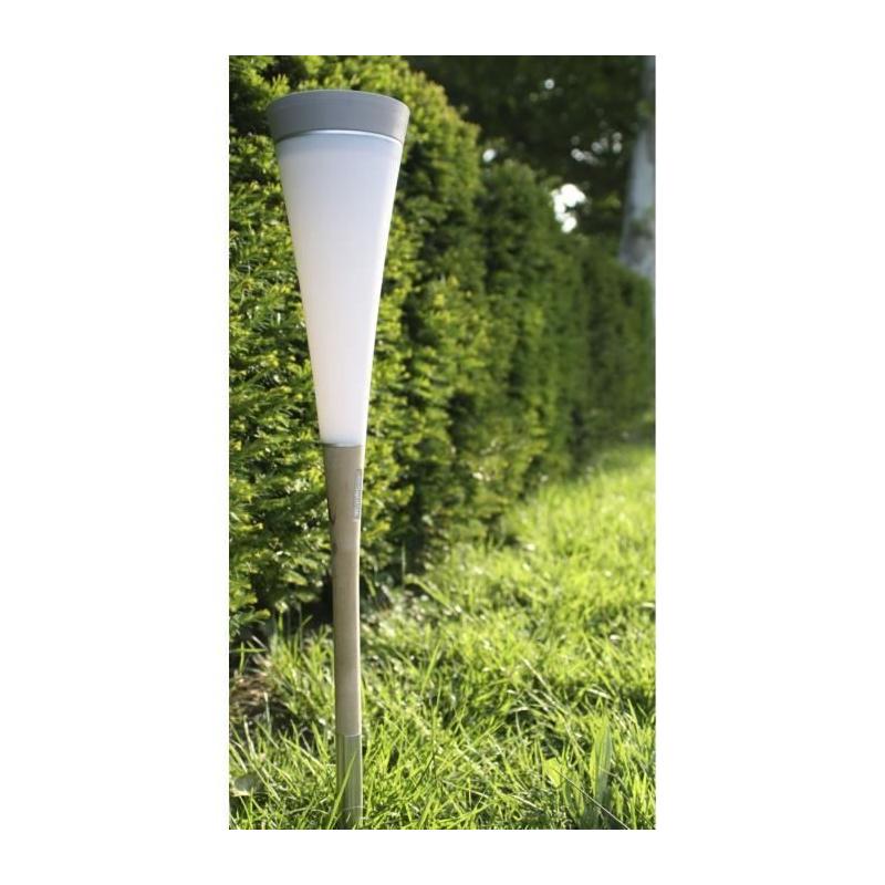 Balise solaire blanche - 30 lumens - Compact