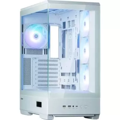 Boîtier PC ZALMAN P50 DS Blanc - Moyen tour A-RGB