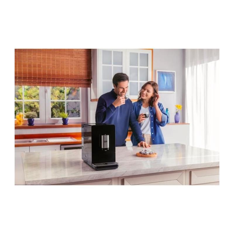 Machine expresso automatique BEKO CEG3194B - 1350 W - Carafe à lait - Noir