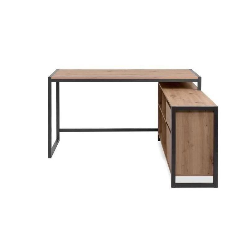 Bureau d'angle réversible Denver - Chêne artisan/Anthracite