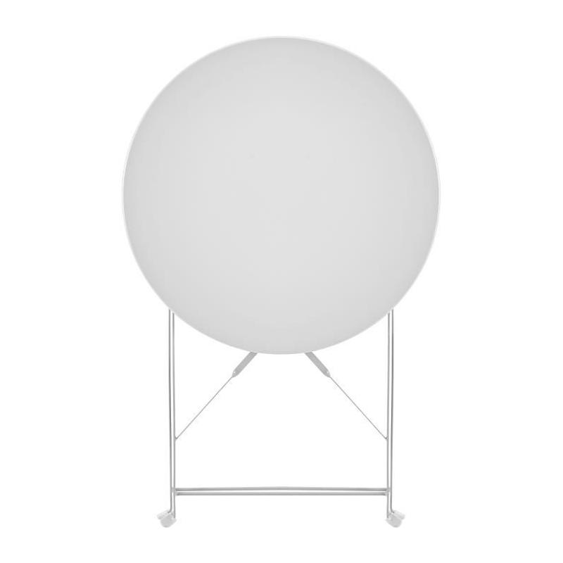 Ensemble repas de jardin pliant - 2 chaises - Gris