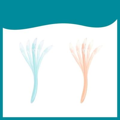 Lot de 5 Cuilleres bébé 1er âge en silicone ergonomiques et sans BPA