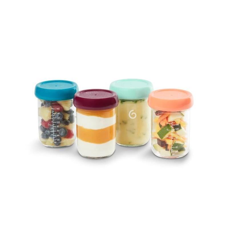 Pots de conservation Babybols en verre pour bébé - Lot de 4