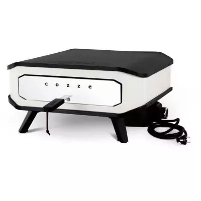 Four à pizza électrique COZZE - Puissant 2200 W - Design Noir/Blanc - Idéal pour les BARBECUE
