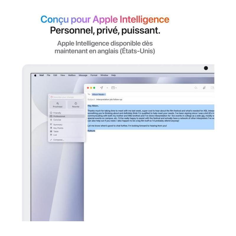 iMac 24 Argent 4,5K 512Go SSD 16Go RAM - Performances ultimes
