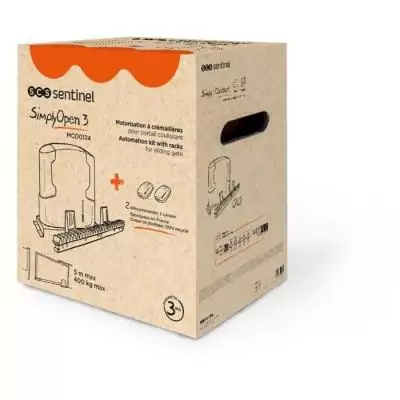 Motorisation portail à crémaillères SCS SENTINEL - SimplyOpen 3