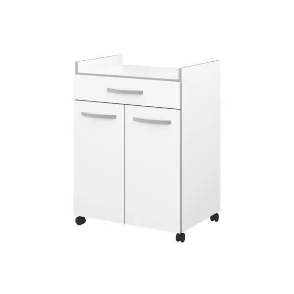 Desserte de cuisine L 60cm - Blanc mat - OSLO