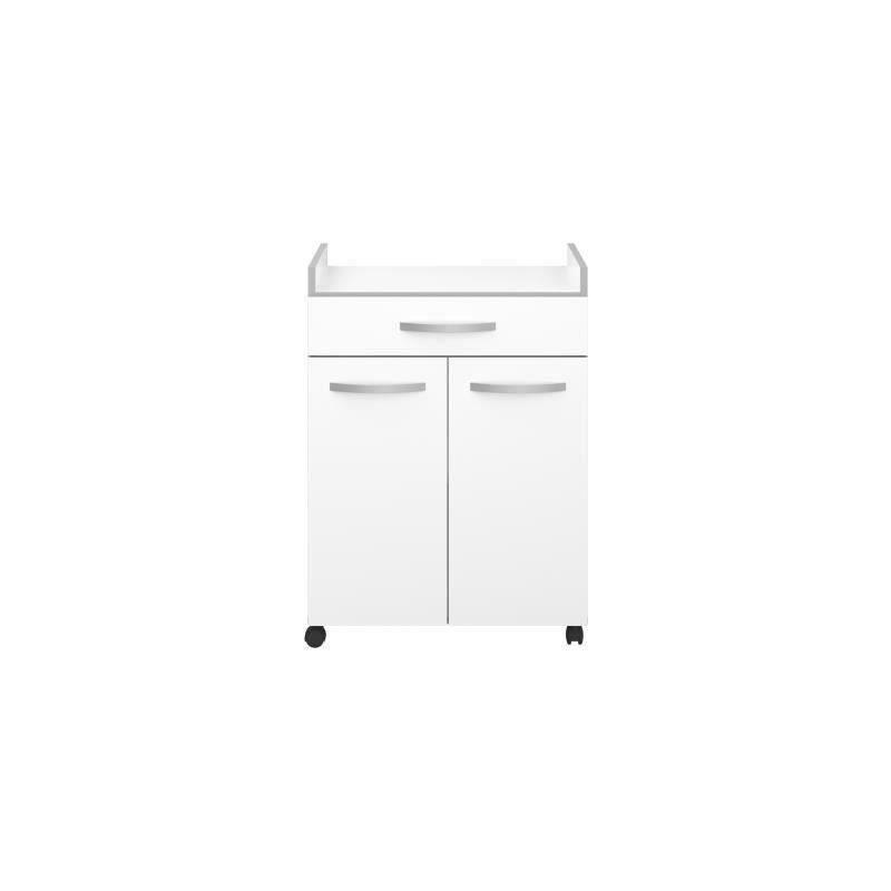 Desserte cuisine L 60cm blanc mat - OSLO: Made in France, plus responsable